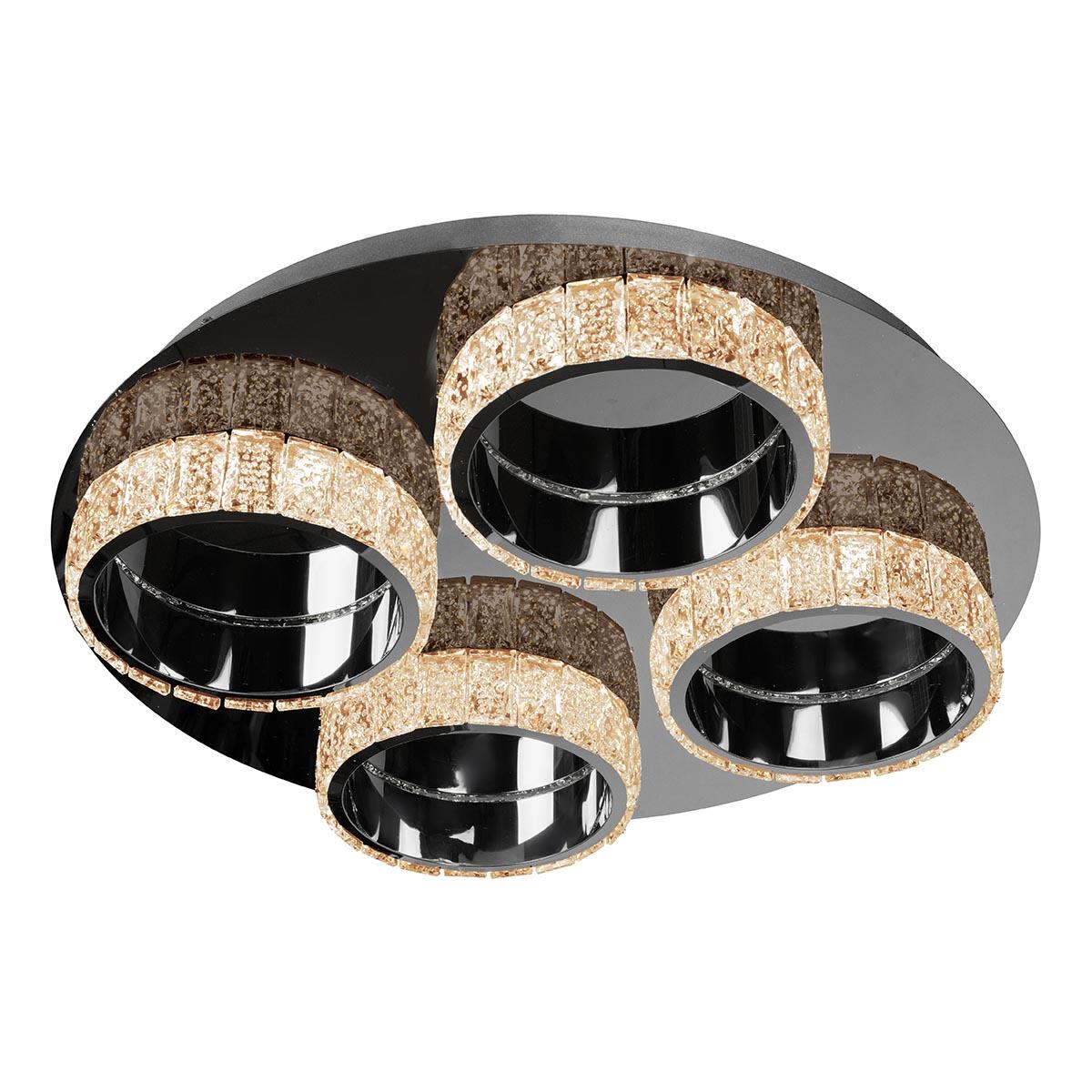 Потолочная светодиодная люстра с дистанционным управлением iLedex CRystal ice MX7212-36 CR