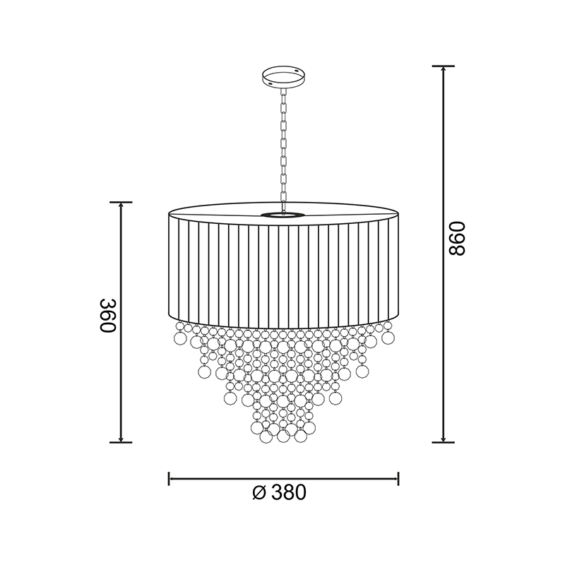 Подвесная люстра Zumaline Soria YSC23