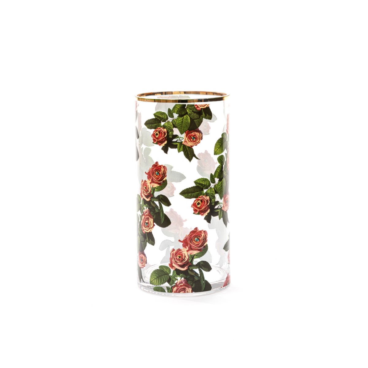 Ваза Roses Medium Seletti Toiletpaper Glass Vase 14173