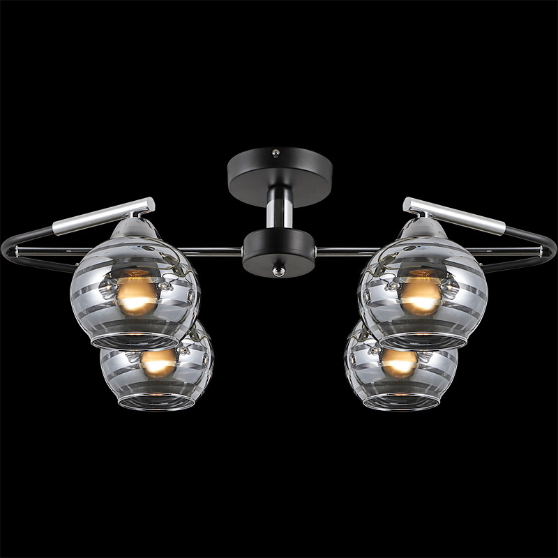 Люстра на штанге Illumico IL9801-4CSQ-79 CR BK