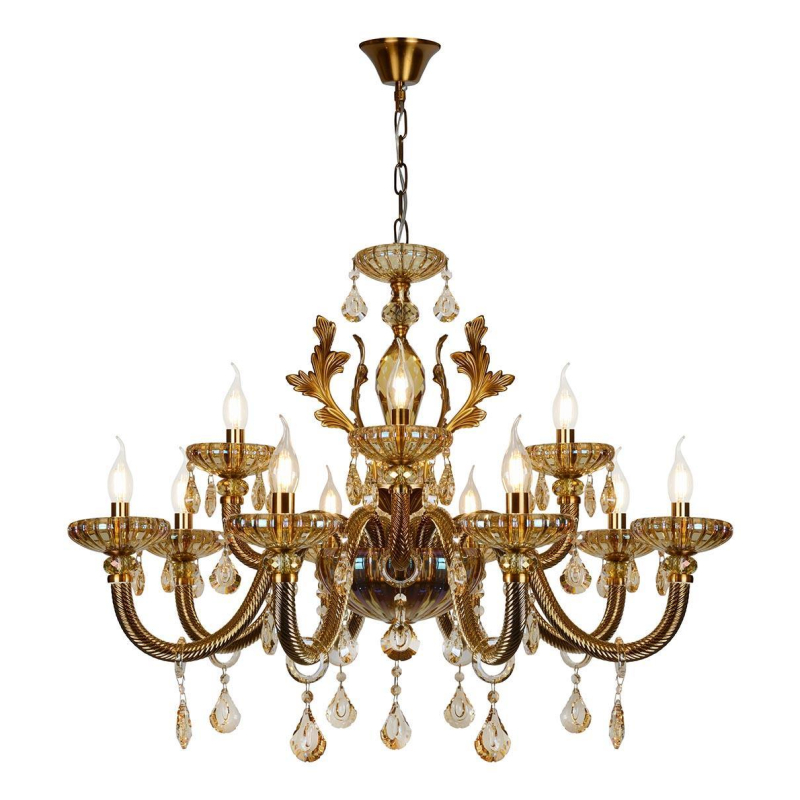 Подвесная люстра iLamp Asia 81069-8+4 BR