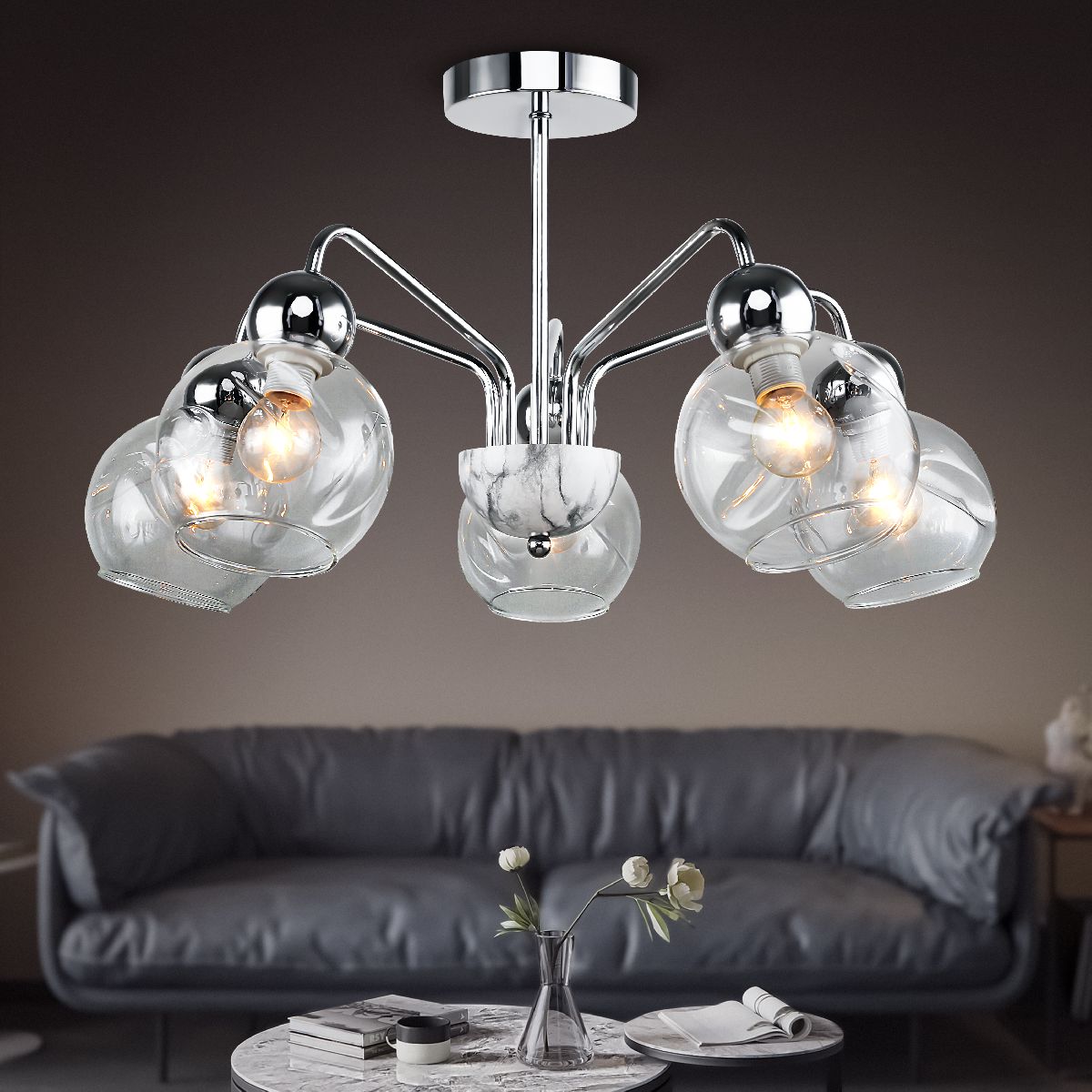 Люстра на штанге Rivoli Dena 3147-305 Б0055515