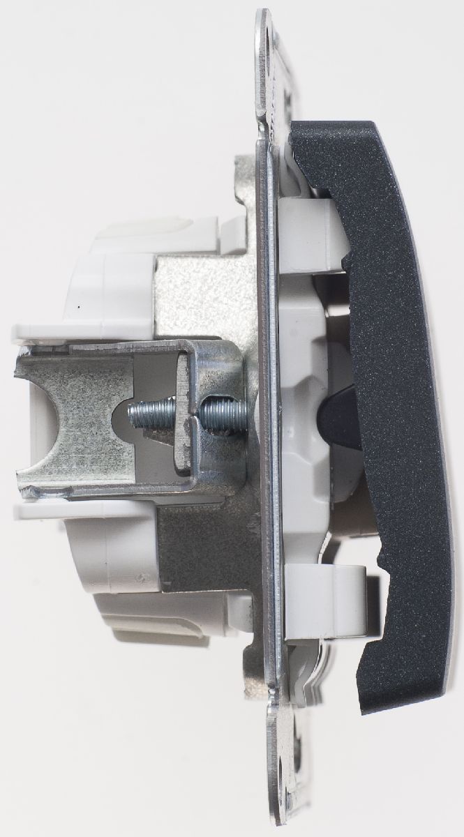 Переключатель перекрестный, сх.7, 10АХ Systeme Electric Glossa Антрацит GSL000771