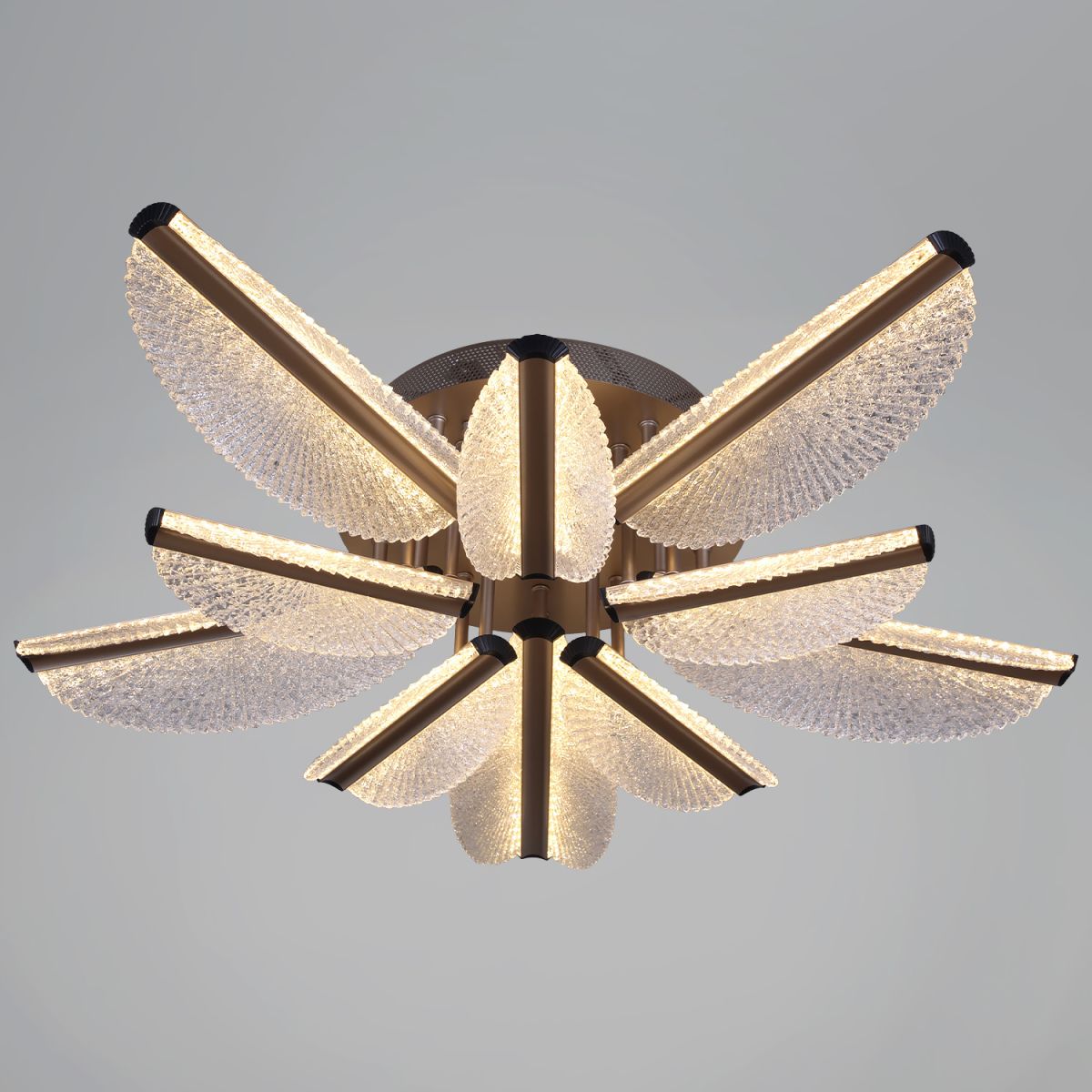 Потолочная люстра Reluce 00490-0.3-5+5 champagne silver