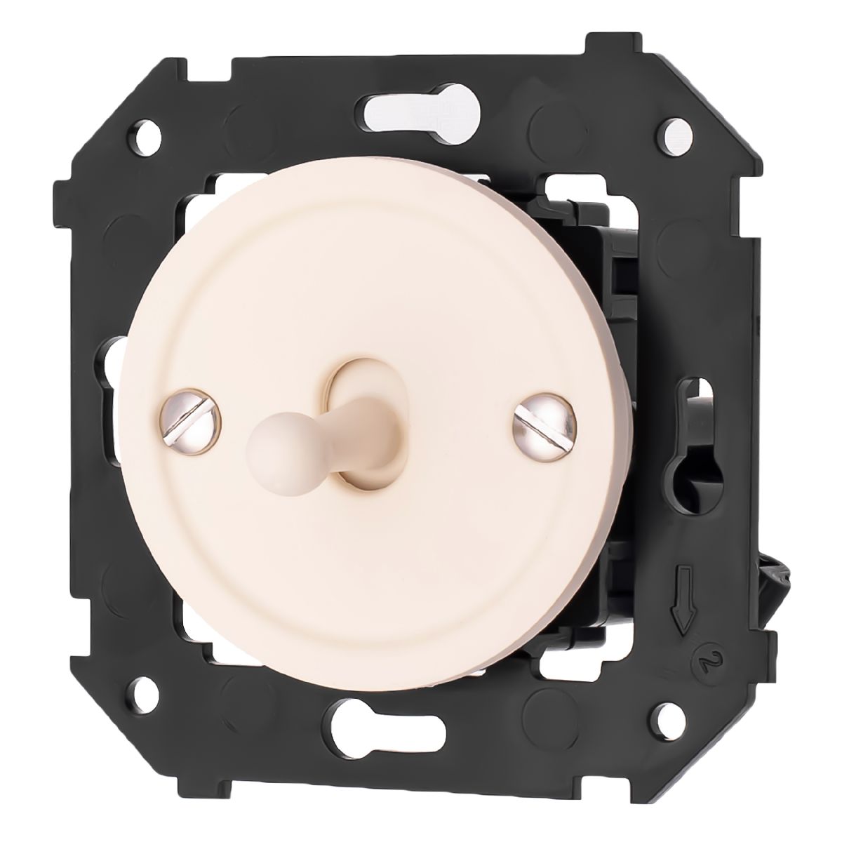 Выключатель одноклавишный Bironi Шедель Бриз B3-230-24M