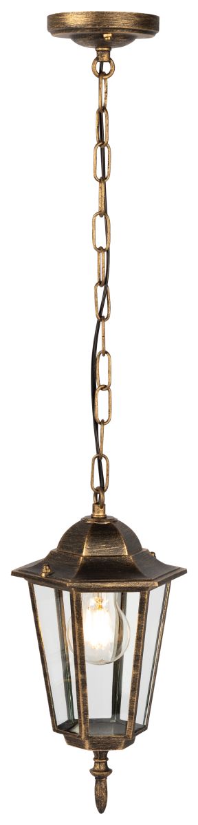 Уличный подвесной светильник ЭРА Веледа GBS-104-BR-0810 230В Е27 IP54 бронза Б0071481