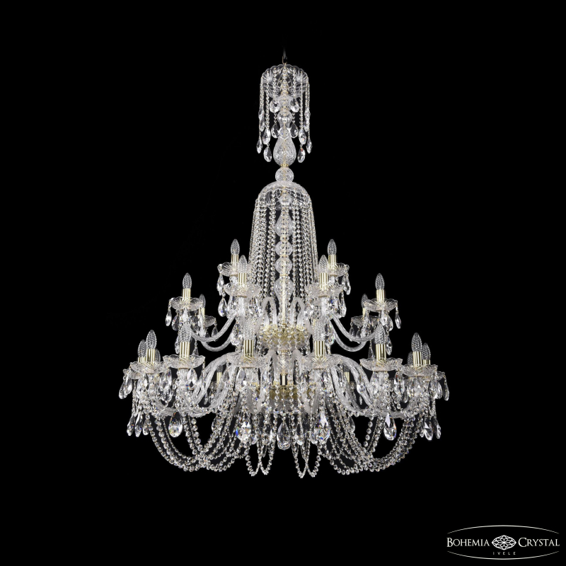 Подвесная люстра Bohemia Ivele Crystal 1402/16+8+4/400/XL-160/2d G