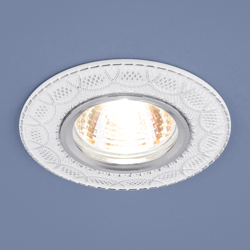 Встраиваемый светильник Elektrostandard 7010 MR16 WH/SL белый/серебро 4690389099267