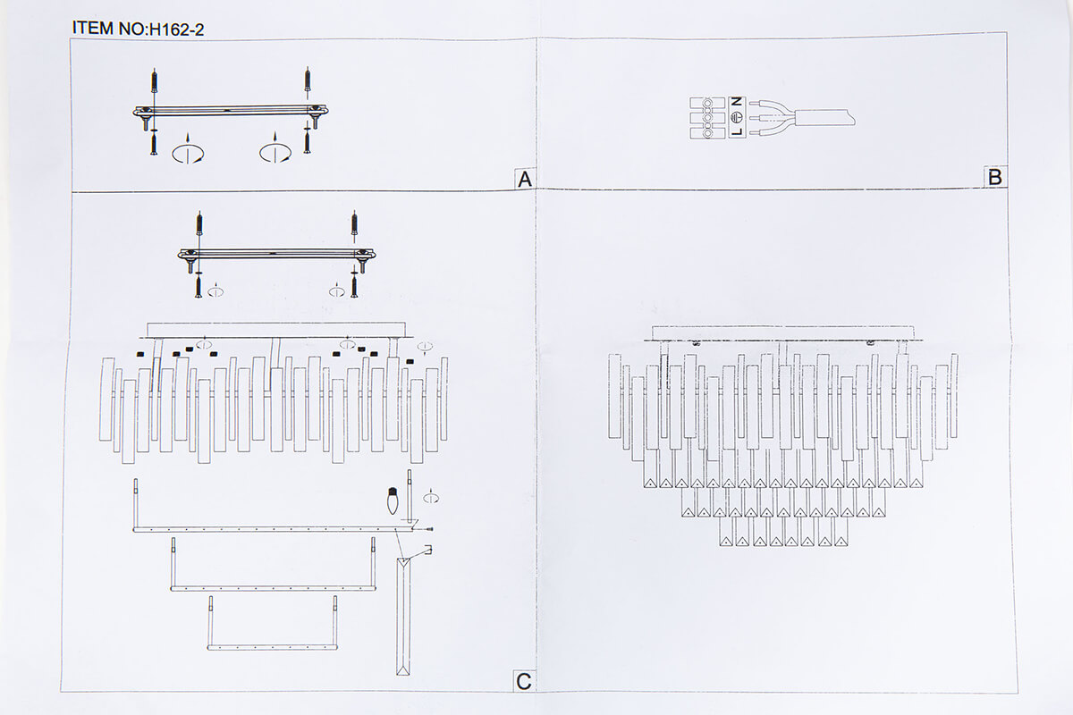 Потолочная люстра Hiper Grace H162-2