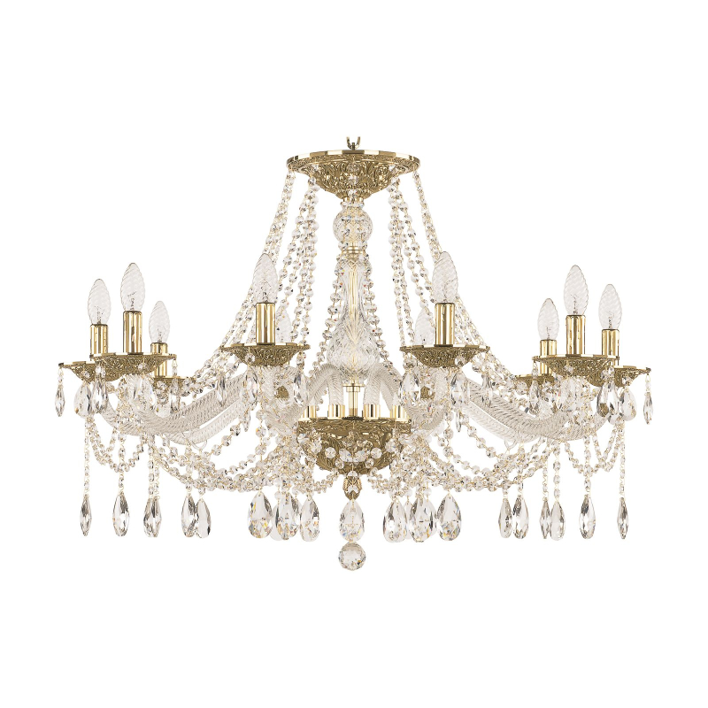 Подвесная люстра Bohemia Ivele Crystal 1607/10/300 G