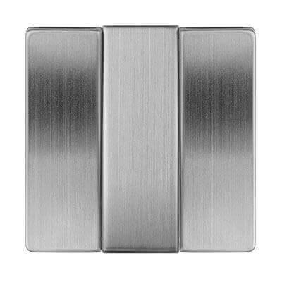 Лицевая панель Werkel выключателя трехклавишного глянцевый никель WL02-SW-3G-CP 4690389100437