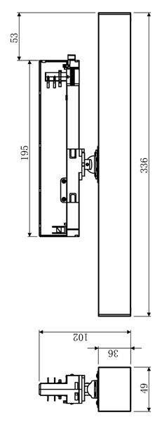 Трековый трехфазный светильник Deko-Light Ain 24-30W 707072