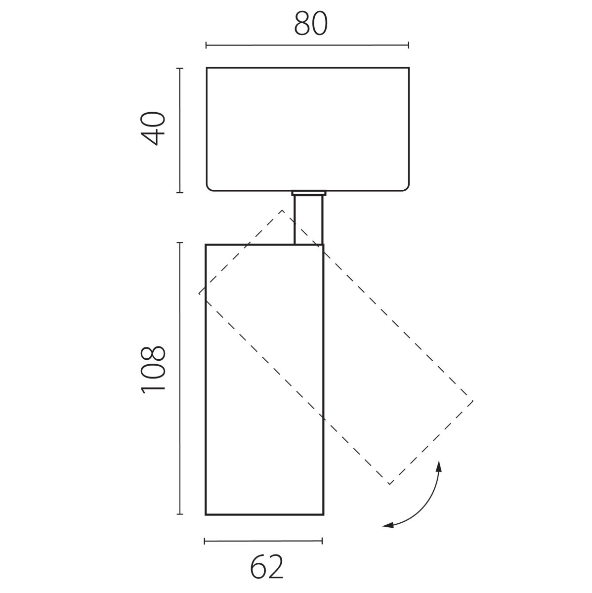 Накладной светильник Lightstar Alta Base A5136SO