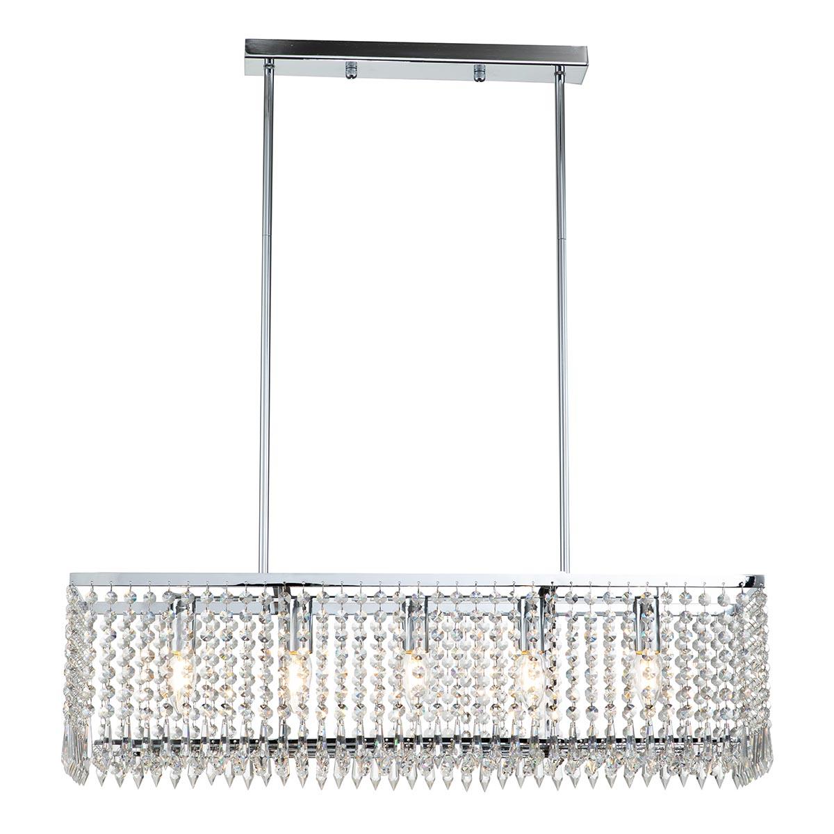 Люстра на штанге Indigo Sfarzo 12005/5RL Chrome V000280