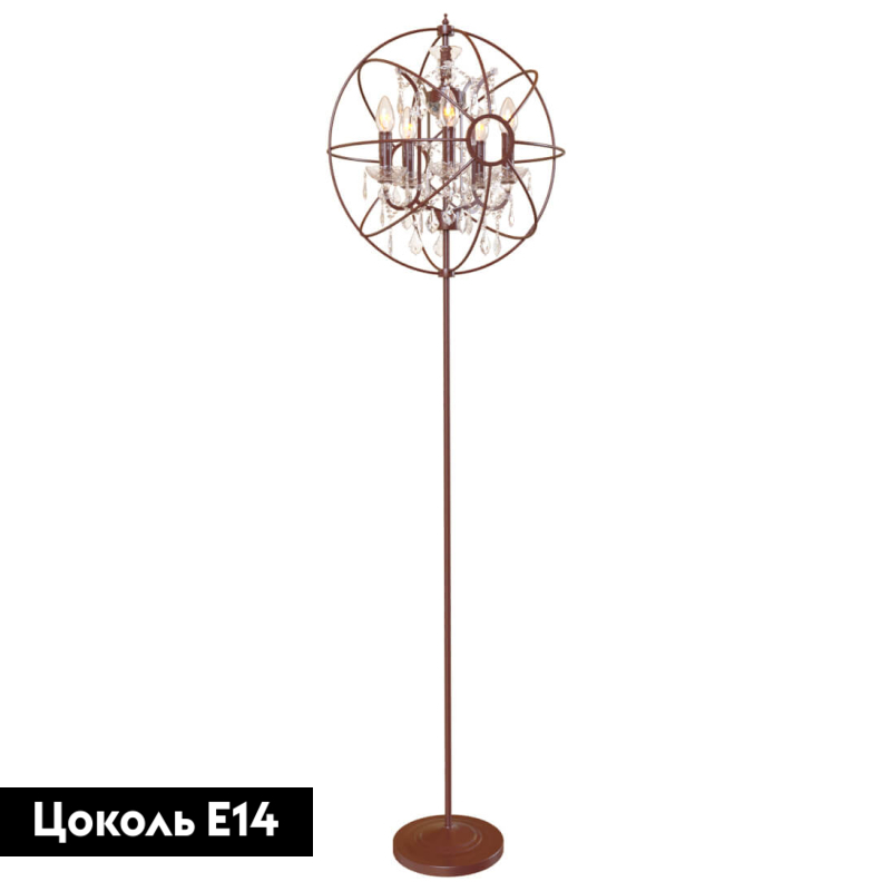 Торшер LOFT IT Foucaults orb crystal Loft1897FT
