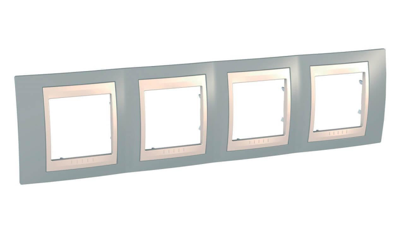Рамка 4-постовая Schneider Electric Unica Хамелеон MGU6.008.565