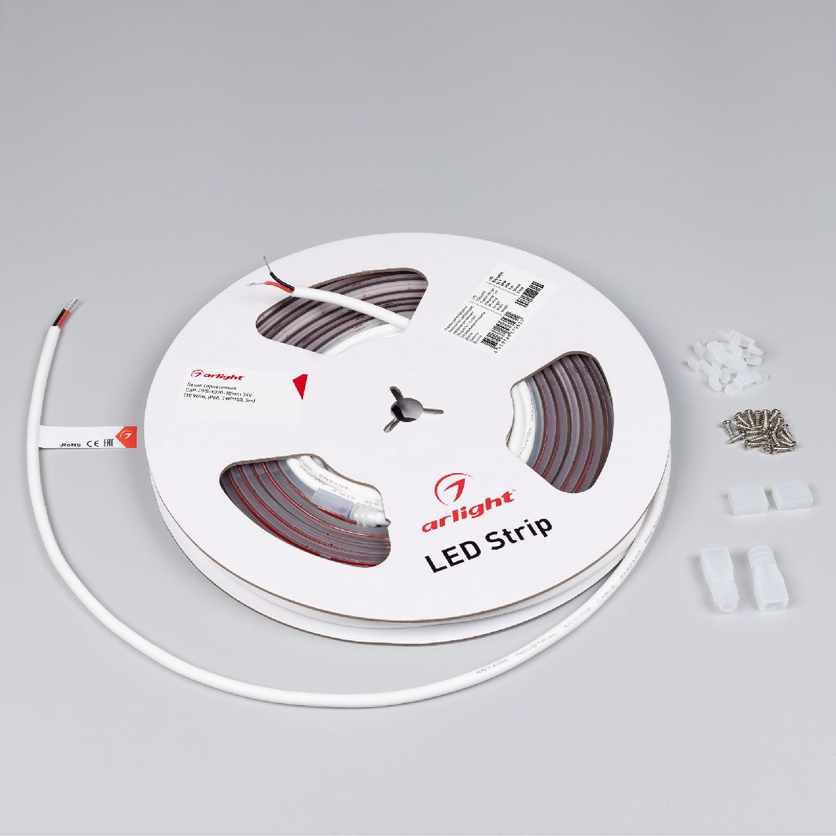 Светодиодная лента герметичная Arlight CSP-PFS-X320-10mm 24V Warm3000 (10 W/m, IP68, TWP100, 5m) 045052