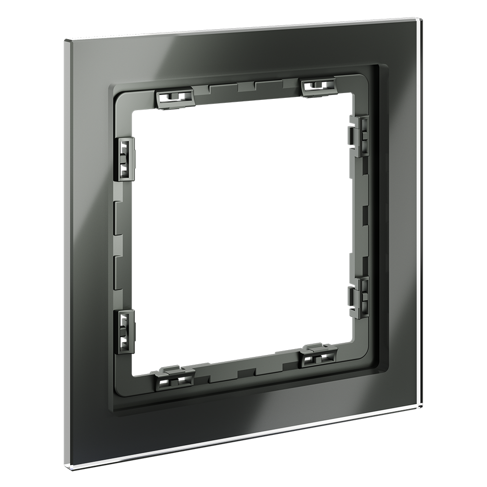 Рамка на 1 пост Voltum S70 VLS110106 (титан, стекло)