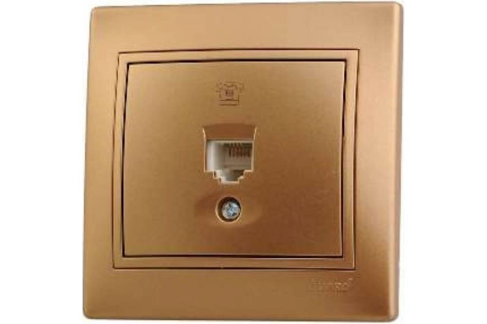 Розетка телефонная евро Lezard Mira 701-1313-137