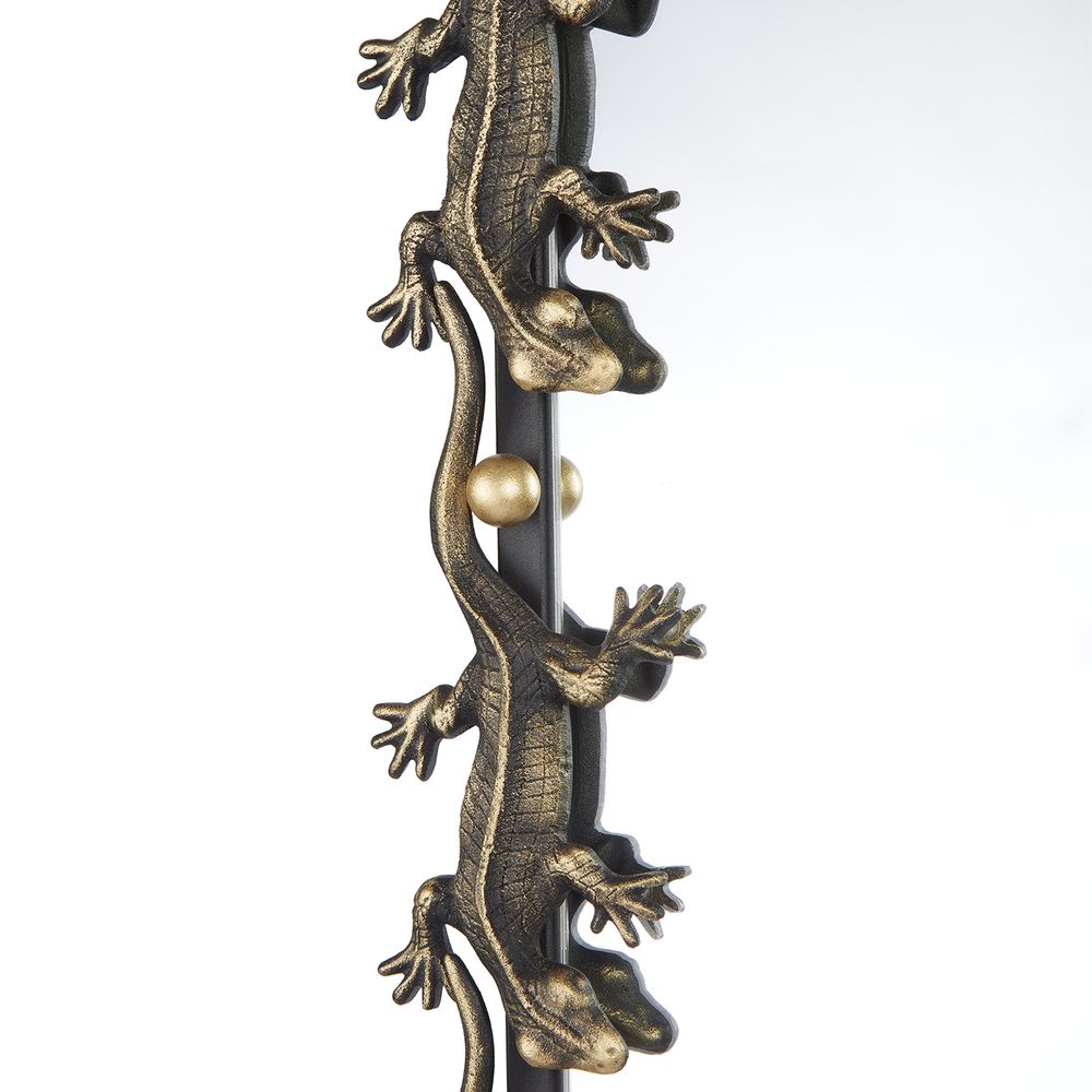 Зеркало Runden Ящерицы патина/золото прямоугольное V20011