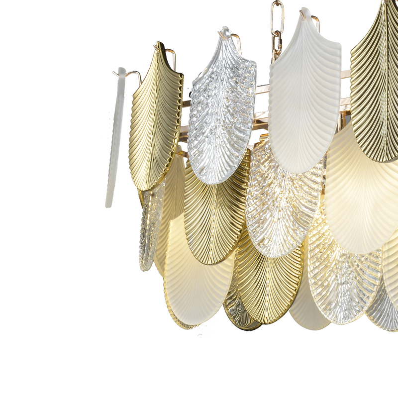 Подвесная люстра Natali Kovaltseva FAVORIT 91005/10C GOLD WHITE