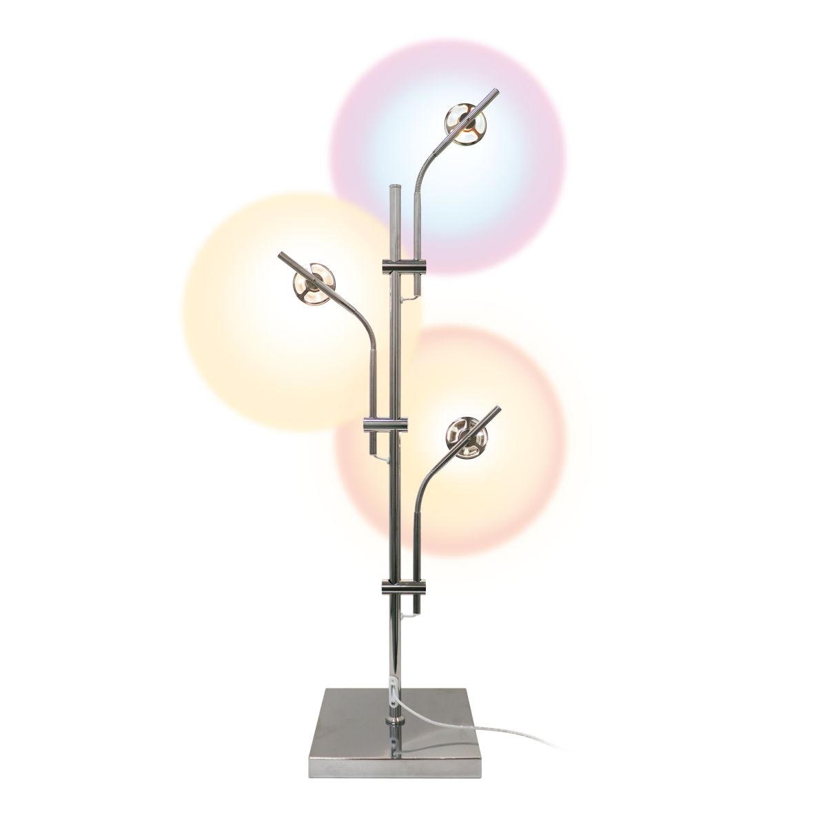 Торшер Uniel ULM-T640 3x2W/3000K CHROME MULTICOLOR UL-00012152