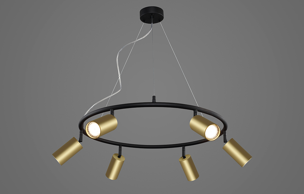 Подвесная люстра Crystal Lux CLT 015C6 D600 BL-GO