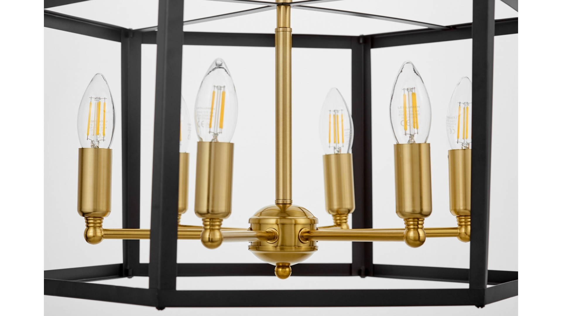 Подвесная люстра Lumina Deco Lorton LDP 1142-6 BK+MD