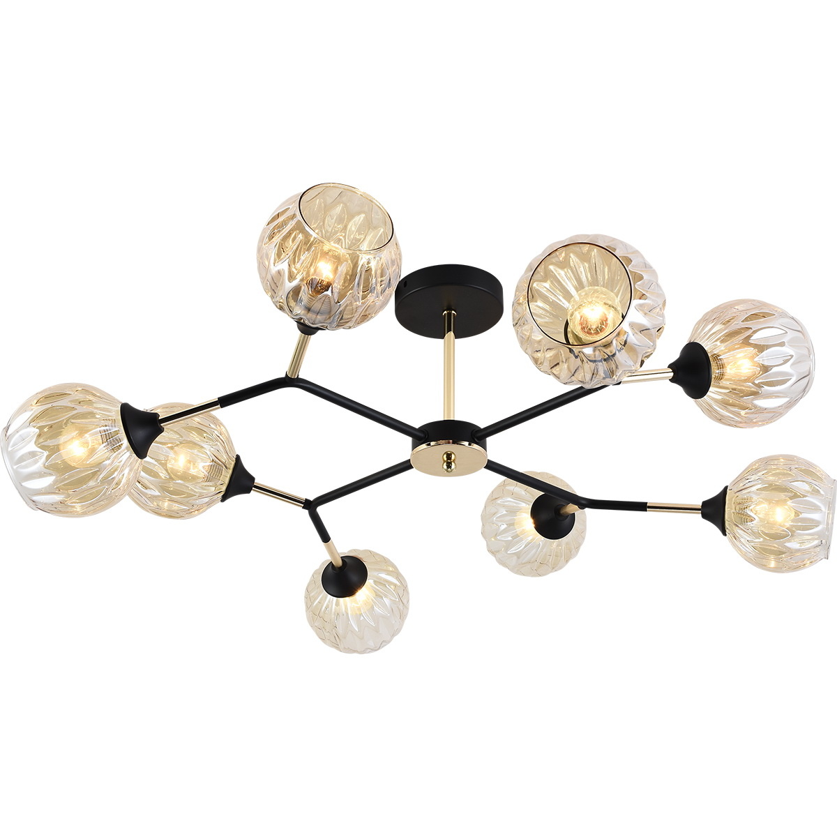 Люстра на штанге Reluce 01358-0.3-08 BK+FGD