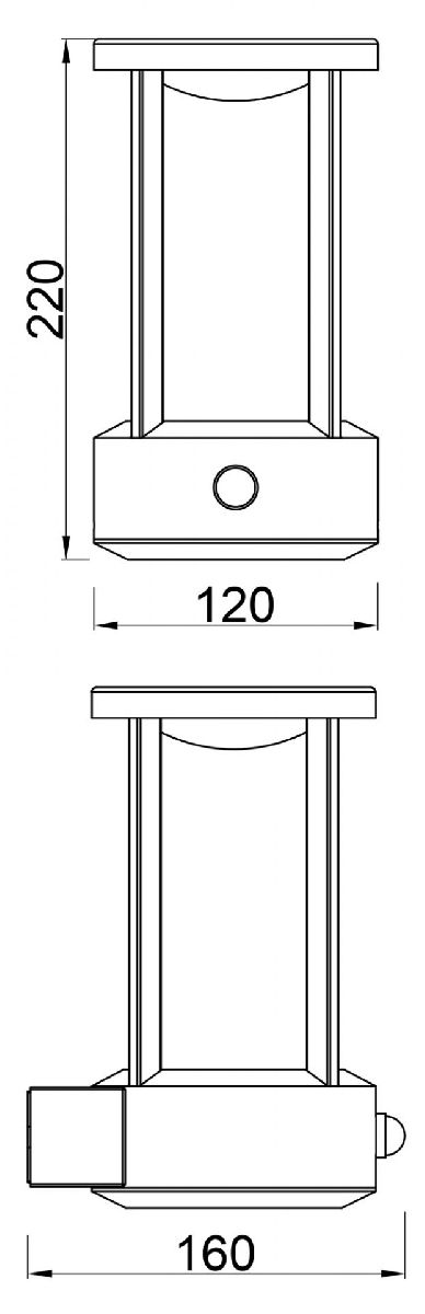 Уличный настенный светильник Deko-Light Albaldah 731132