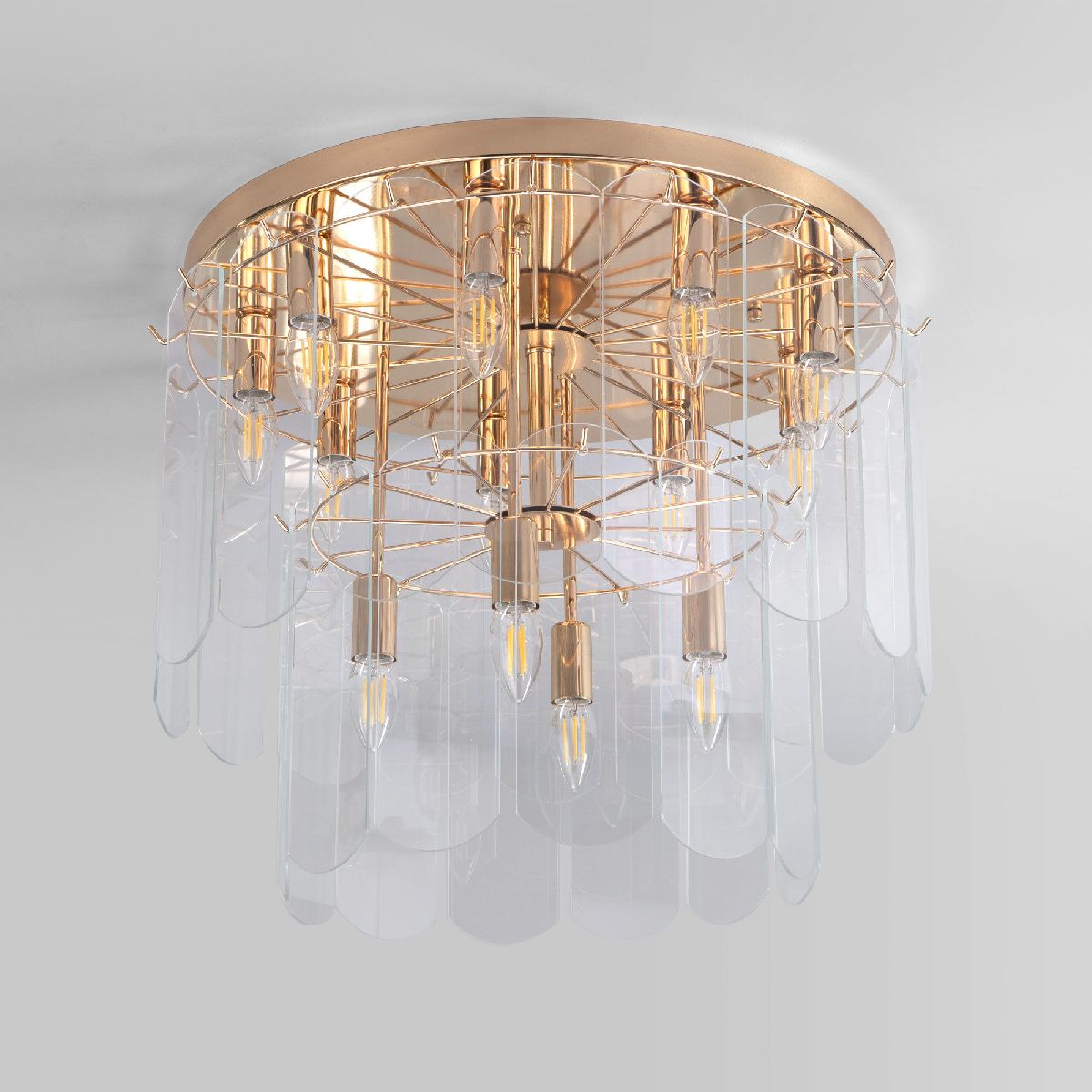 Потолочная люстра Eurosvet Claire 60170 золото a069015