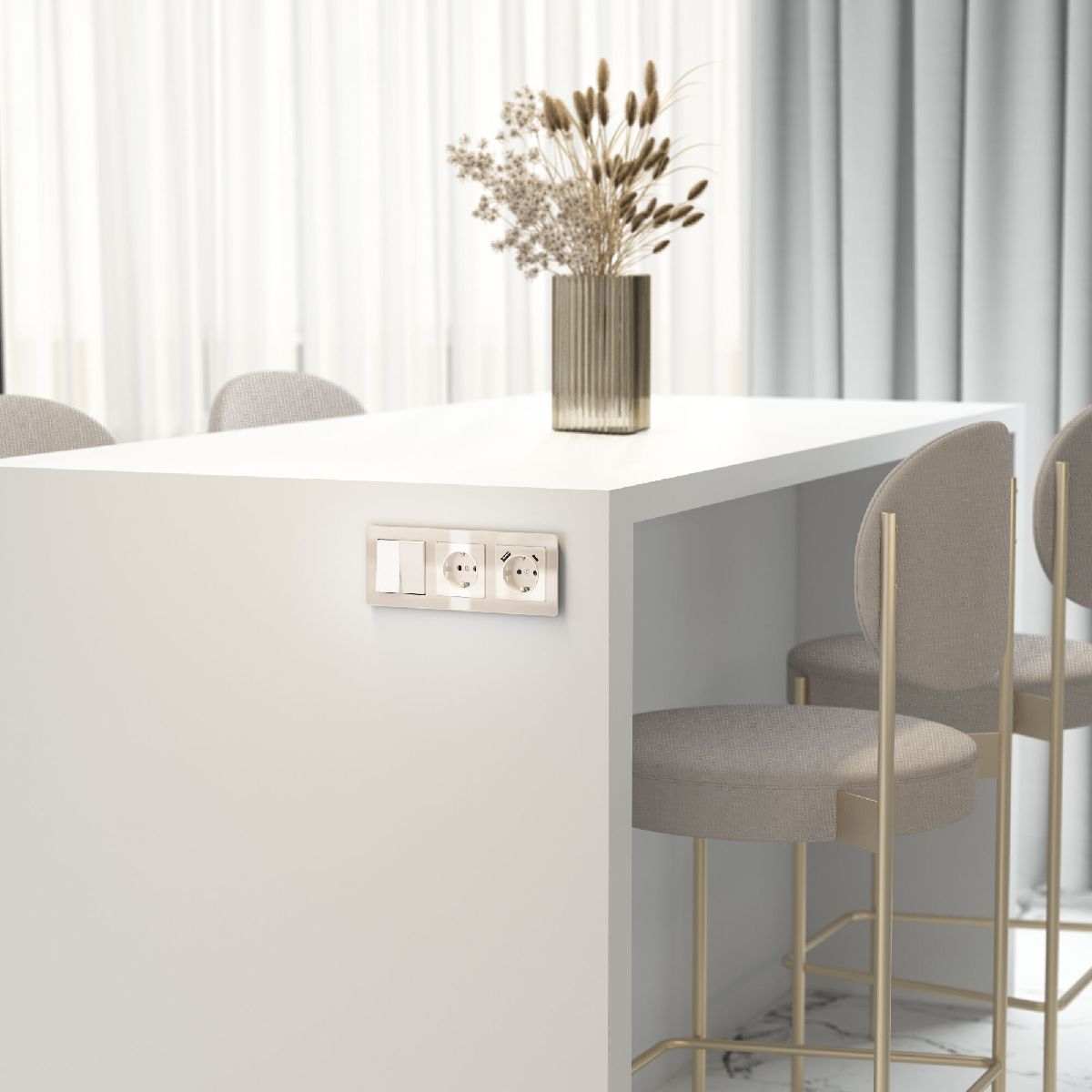 Розетка с заземлением Werkel 4690389197086 W1171043 a064060