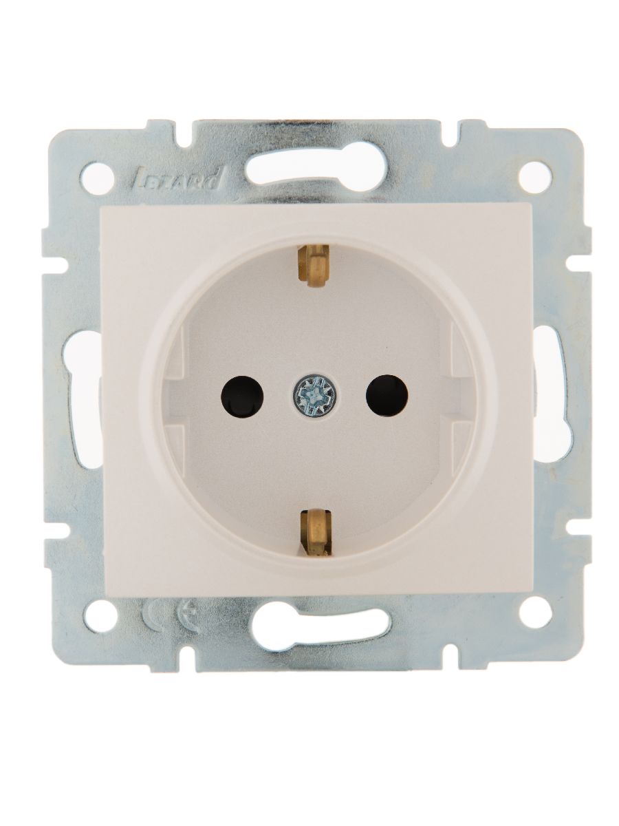 Розетка с защитой от детей Lezard Karina 707-3088-124B