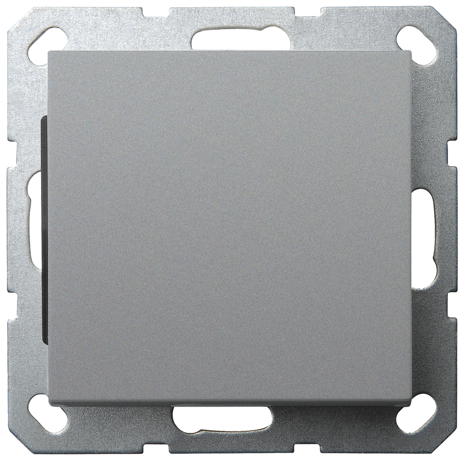 Звонковый механизм Jasmart в комплекте с накладкой 10A 250V цвет алюминий G3010S