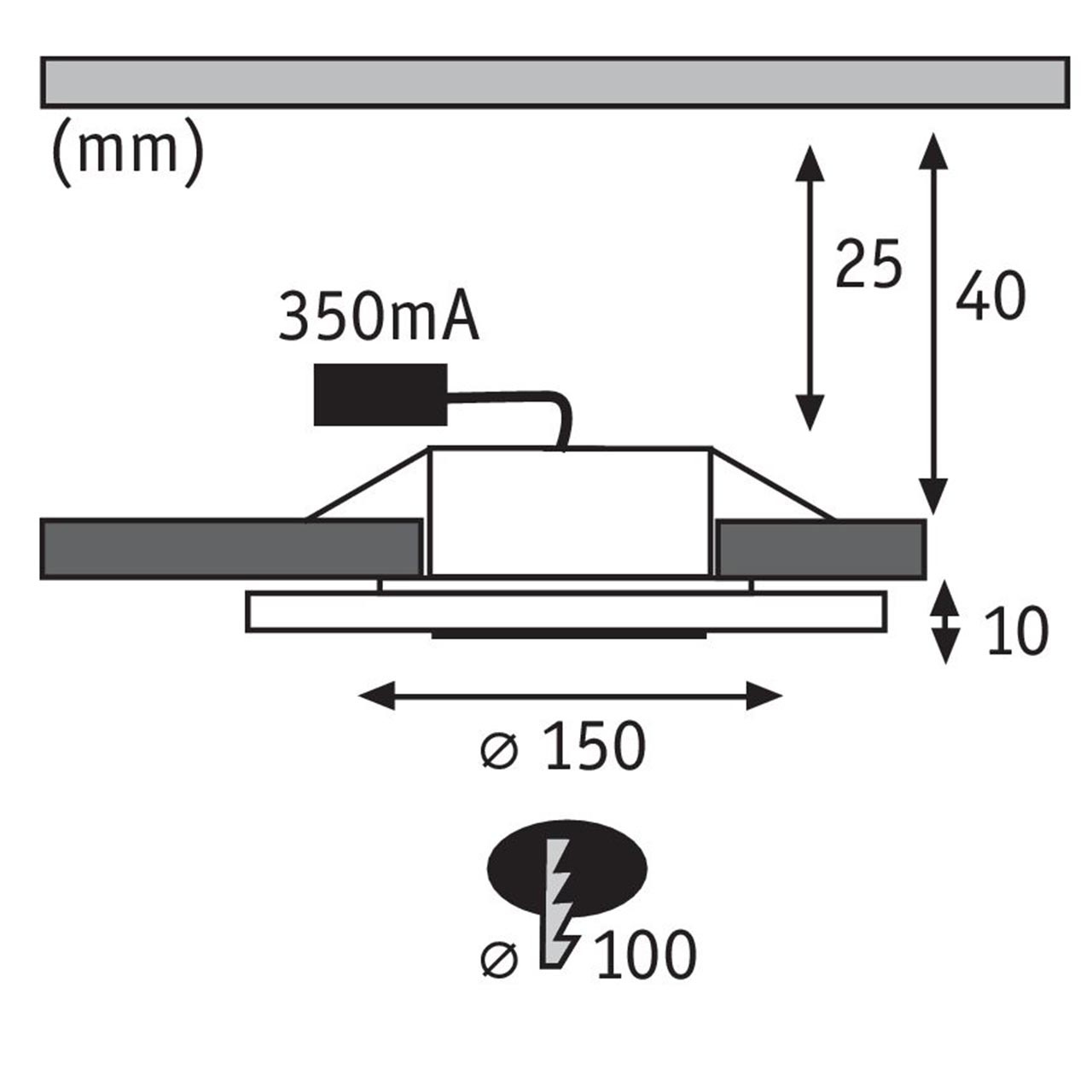 Встраиваемый светодиодный светильник Paulmann Premium Line Whirl 92543