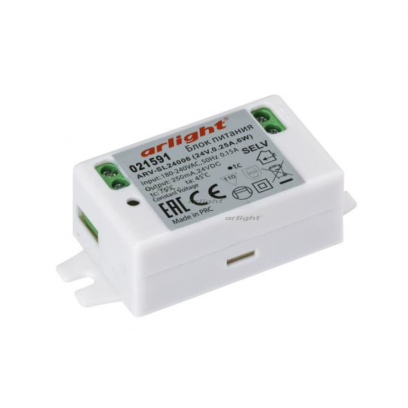 Блок питания Arlight ARV-SL24006 (24V, 0.25A, 6W) 021591