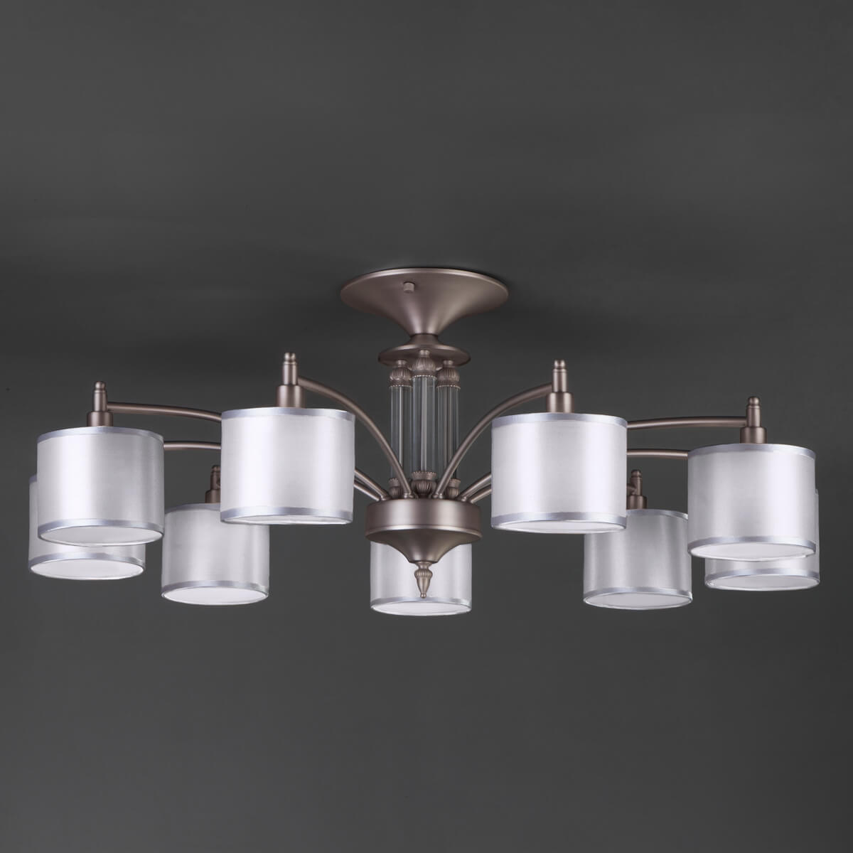 Потолочная люстра Eurosvet Adagio 60080/9 сатин-никель