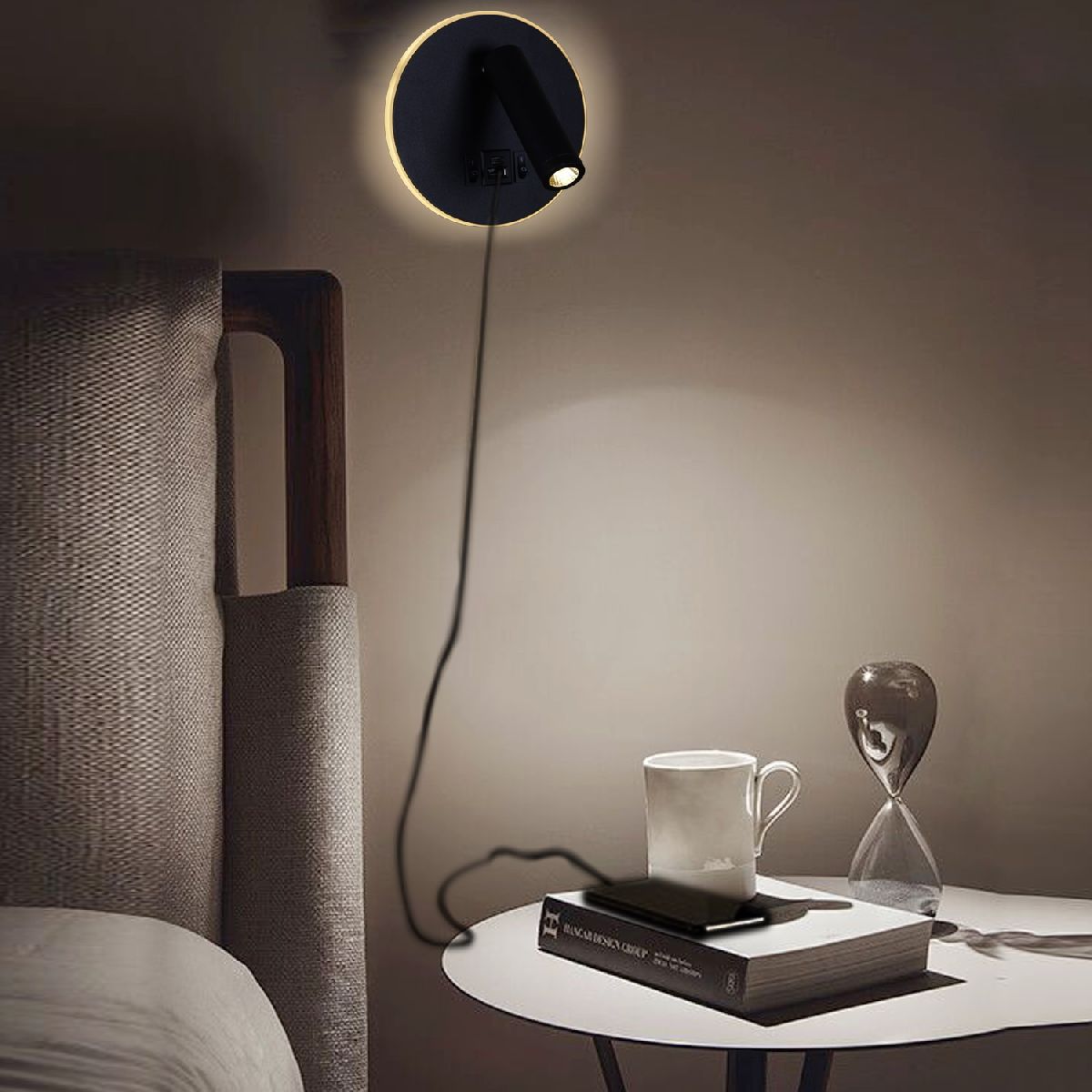 Спот Reluce 86203-9.2-001KT LED12W+USB BK