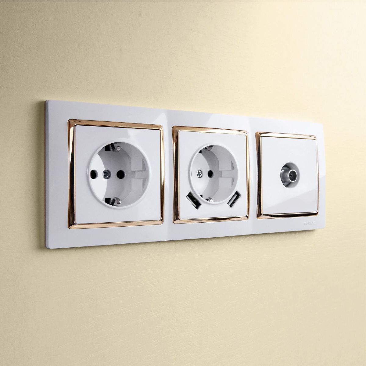 ТВ-розетка проходная Werkel 4690389155512 W1184001 a051116