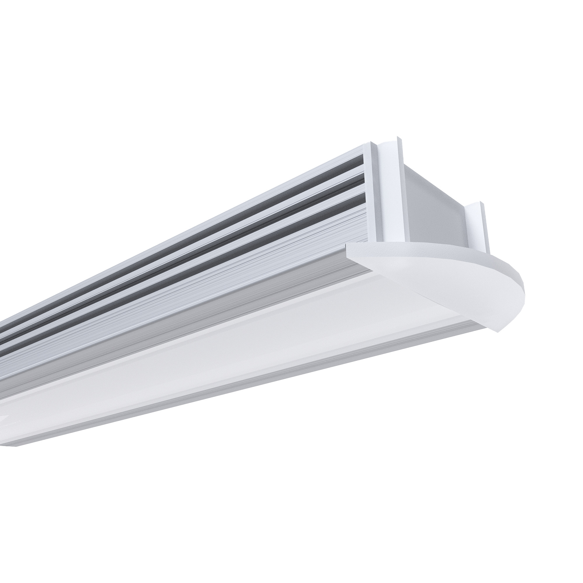 Профиль встраиваемый Apeyron ширина ленты до 10мм (рассеиватель, заглушки - 2шт) 08-11