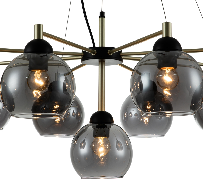 Подвесная люстра Indigo Grappoli 11029/9P Black V000217