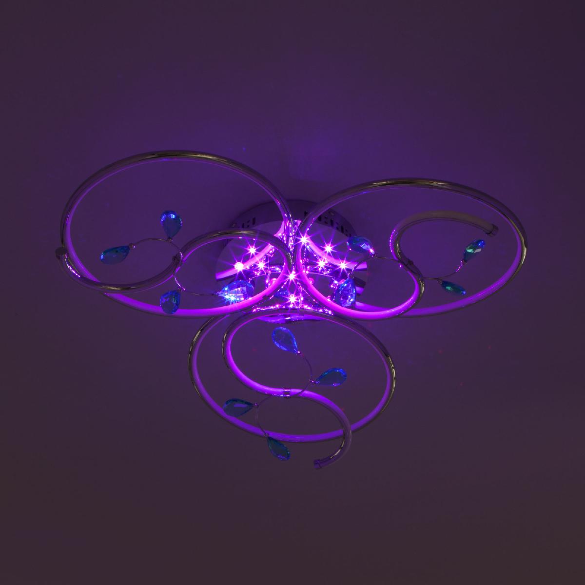 Потолочный светодиодный светильник Eurosvet Venera 90131/3 хром