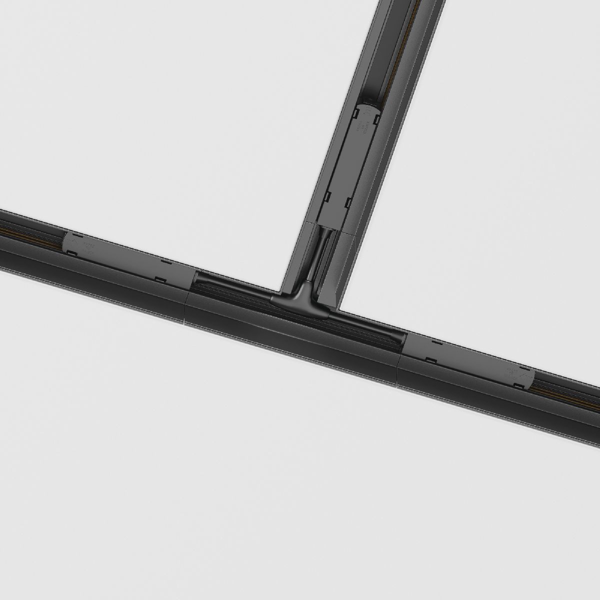 T-образный коннектор питания для магнитного шинопровода Maytoni Technical Magnetic track system Gravity TRA004CWT-22B