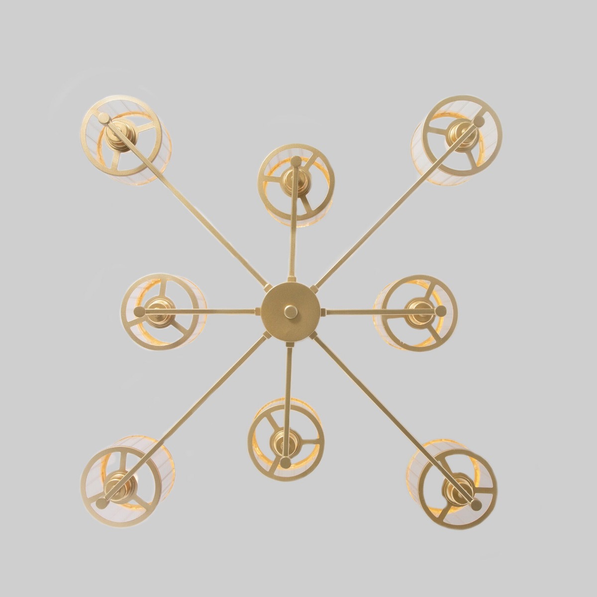 Люстра на штанге Eurosvet Inari 60144/8 золото Smart a061943