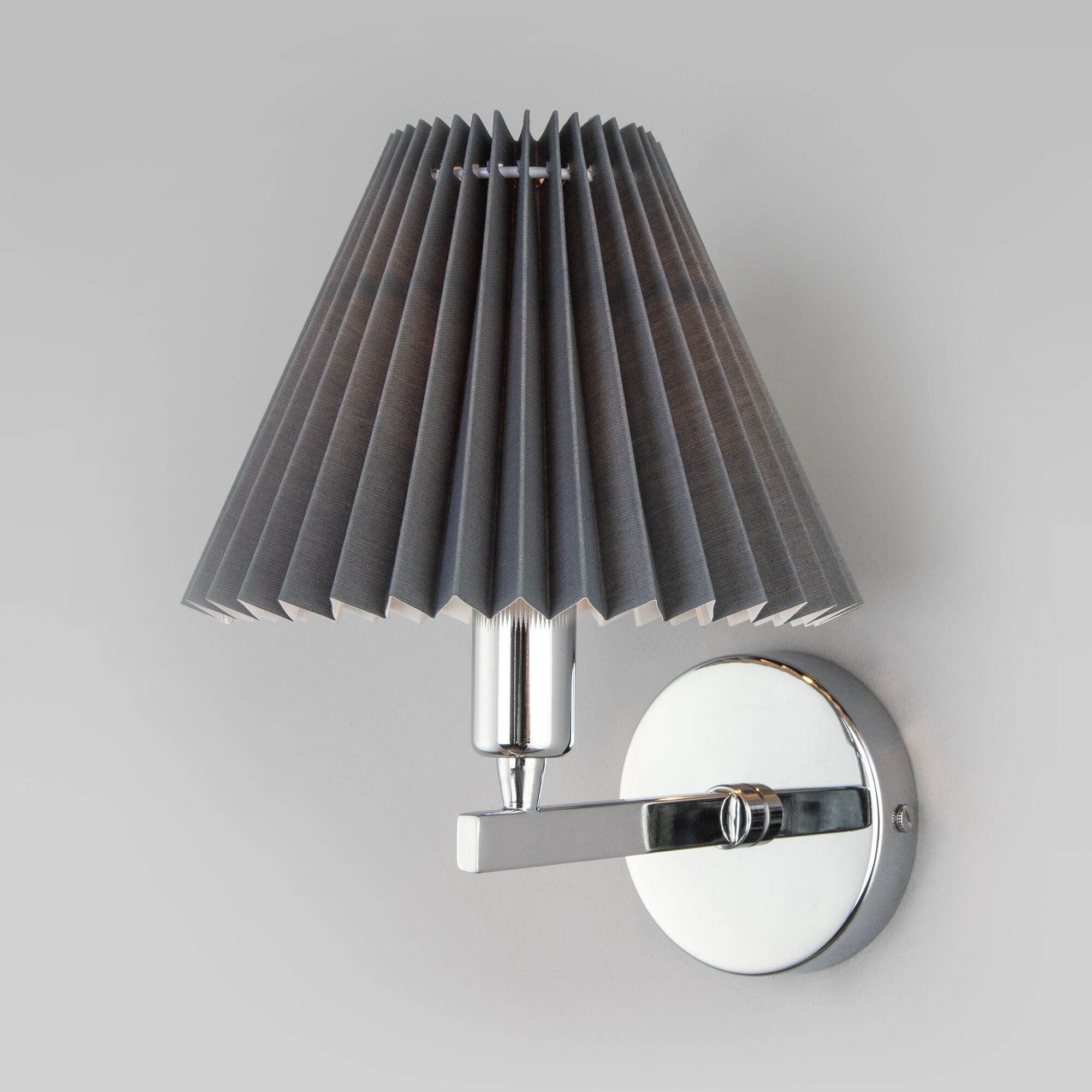 Бра серое Eurosvet Peony 60136/1 хром/графит