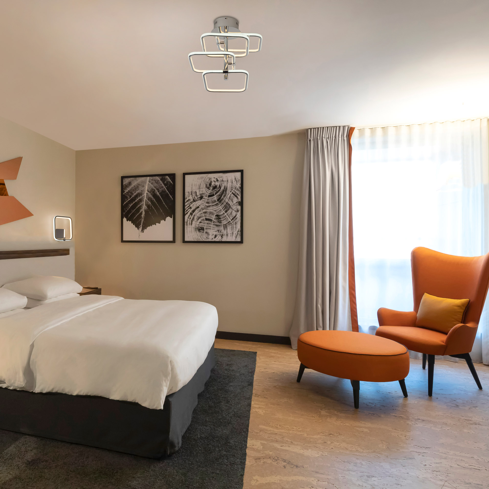 Потолочный светодиодный светильник Eurosvet Spencer 90067/4 хром