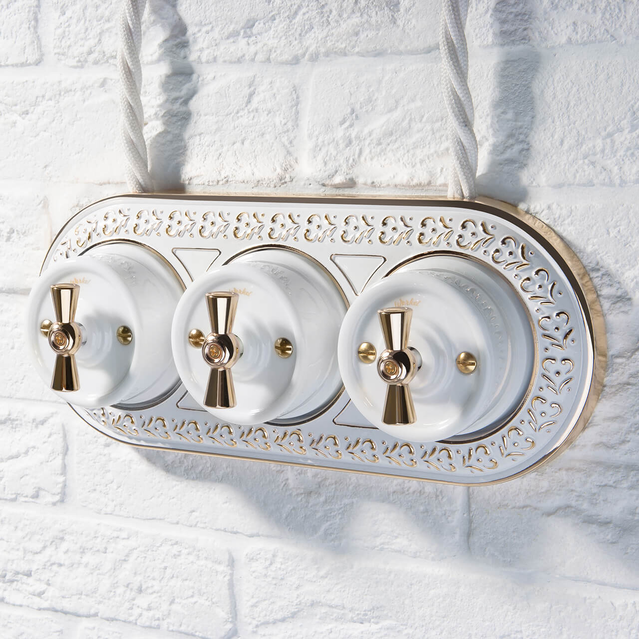 Набор ручек выключателя Werkel Ретро золото W6442138 4690389166259 a050775