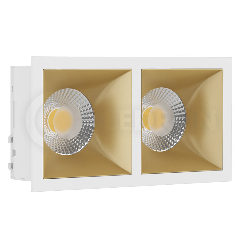 Встраиваемый светильник LeDron RISE KIT 2 White/Gold 00000014648