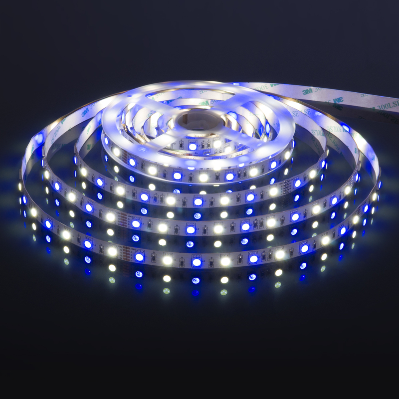Светодиодная лента Elektrostandard 24V 14,4W 60Led 5050+5050 IP20 MIX RGB/холодный белый, 5м 4690389172274