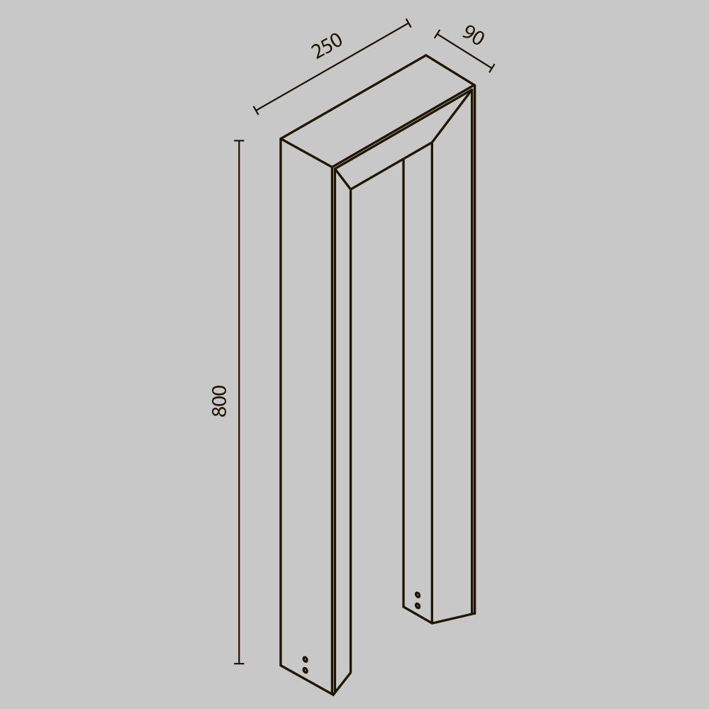 Ландшафтный светильник Maytoni Frama O469FL-L12GF3K